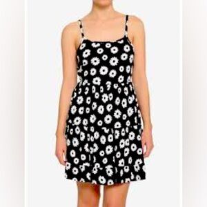 Hot & Delicious Black and White Spaghetti Strap Sundress